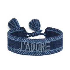 Embroidered Women Bracelet Adjustable Wristband