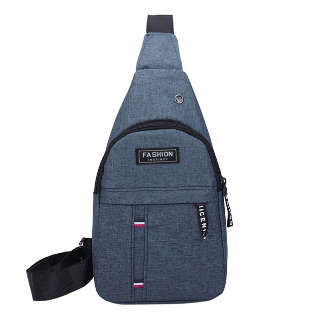 Sport Crossbody Sling Backpack W/ Earphone Hole