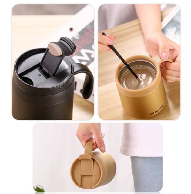 12 oz. Insulated Travel Coffee Mugs with Lids
