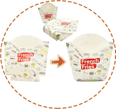 5oz Disposable French Fries Container Chips Snack Box