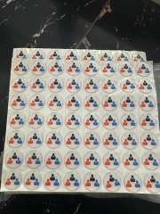 Clear Round Decor DIY Epoxy Resin Adhesive Sticker