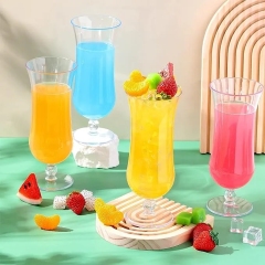 16oz Plastic Hurricane Glasses Cocktail Drinkware