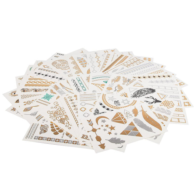 Flash tattoos, Metallic Tattoo Sticker, Temporary tattoo