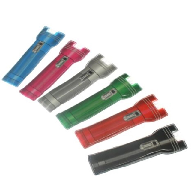 PVC Flat 2 LED magnet Flashlight Torch