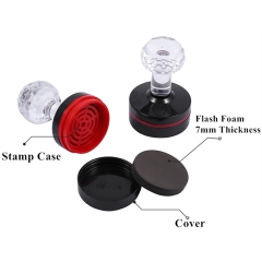 Pre-inked Handle Refill Ink Crystal Rubber Flash Stamps