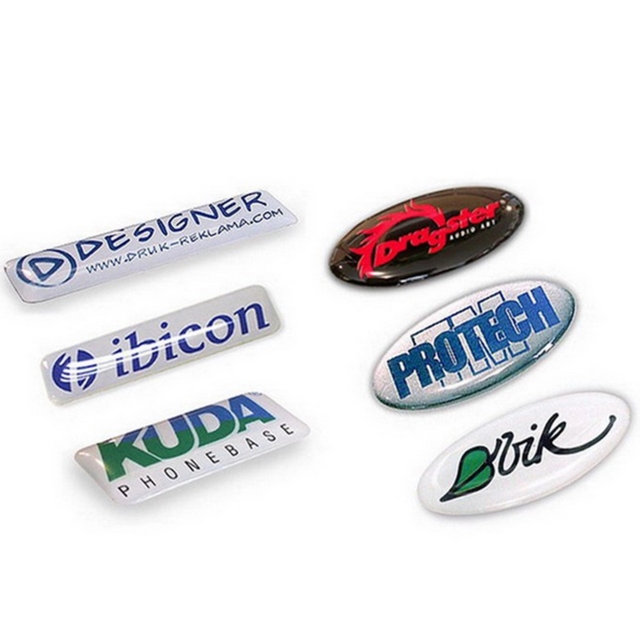3D Label Printing Epoxy Domed Resin Sticker