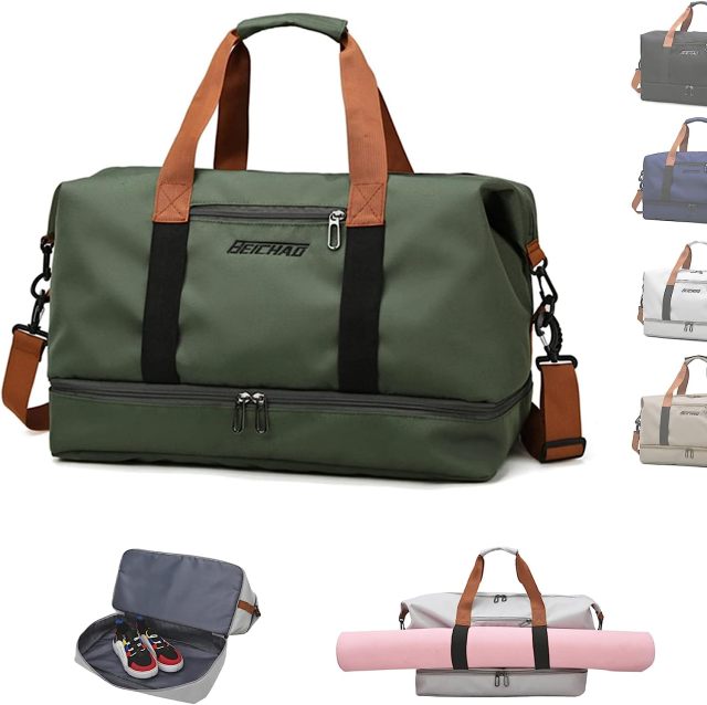 600D Oxford Waterproof Travel Yoga Gym Duffle Bag