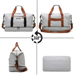 600D Oxford Waterproof Travel Yoga Gym Duffle Bag