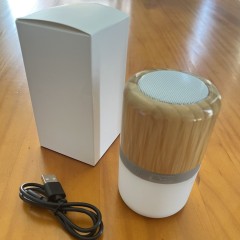 Bamboo Wireless Light Up Bluetooth Speaker