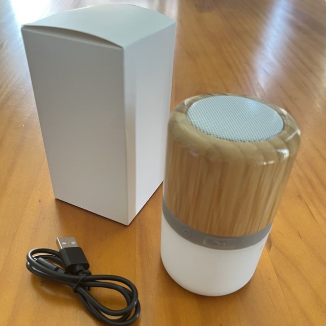 Bamboo Wireless Light Up Bluetooth Speaker