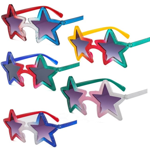 Polycarbonate Pentagram Star shape party birthday sunglass