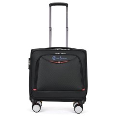 18" Air Roll Business Briefcase Travel Suitcase W/ Wheel