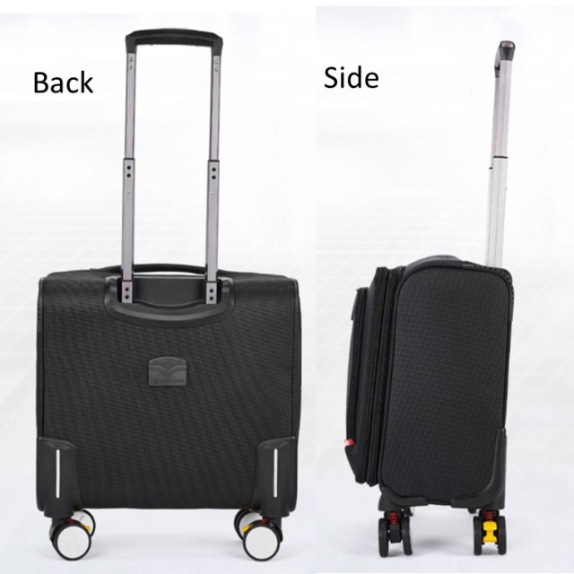 18" Air Roll Business Briefcase Travel Suitcase W/ Wheel