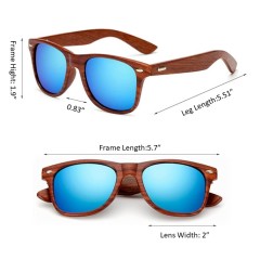 UV Protect Biking Driving Climbing Wood Grain Sunglass