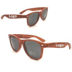 UV Protect Biking Driving Climbing Wood Grain Sunglass