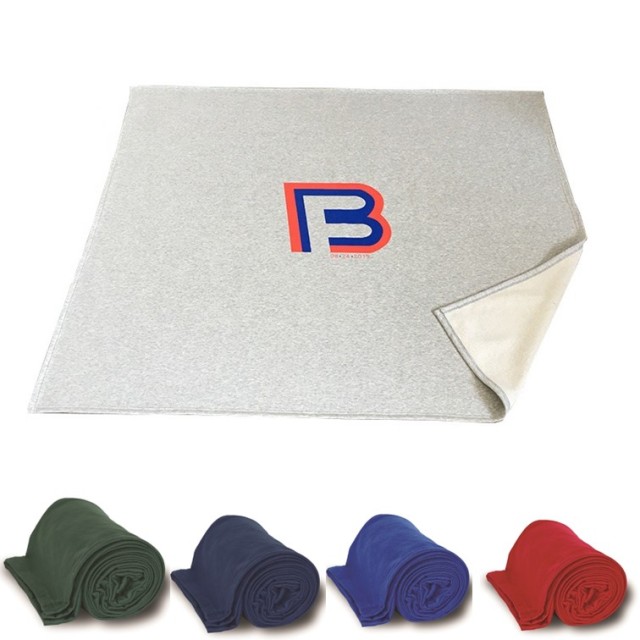 50" x 60" 50/50 Polyester Cotton Throw Sweatshirt Blanket