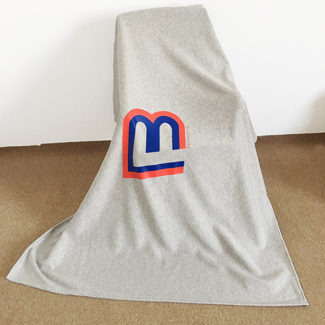 50" x 60" 50/50 Polyester Cotton Throw Sweatshirt Blanket