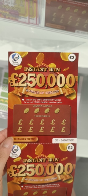 Promotional Peel to Win Cards