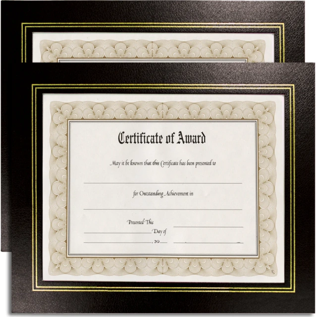Deluxe Cardboard Leatherette Frame for 8-1/2" x 11"