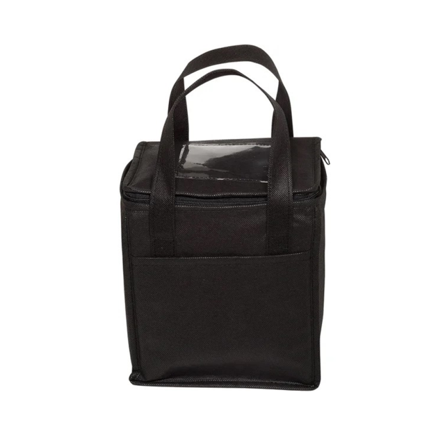 Customized Non-Woven Cubic Lunch Bags with ID Slot