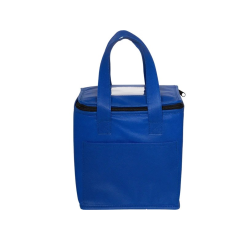 Customized Non-Woven Cubic Lunch Bags with ID Slot