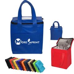 Customized Non-Woven Cubic Lunch Bags with ID Slot
