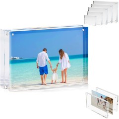 5X7 Inch Acrylic Magnetic Double Sided Clear Picture Frame