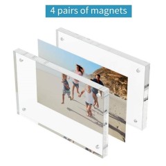 5X7 Inch Acrylic Magnetic Double Sided Clear Picture Frame