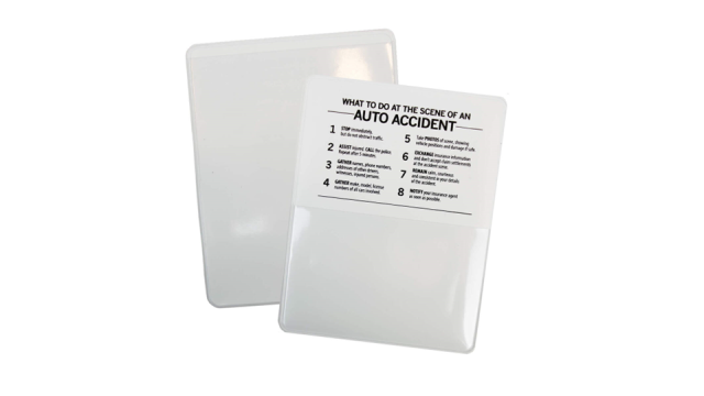 Promotional Insurance Card Holders with Extra Pocket/Agency Branded Insurance Card Holders