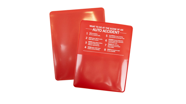 Promotional Insurance Card Holders with Extra Pocket/Agency Branded Insurance Card Holders