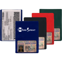 Promotional Insurance Card Holders with Extra Pocket/Agency Branded Insurance Card Holders