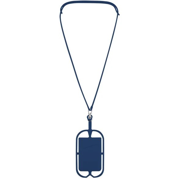 Logo Silicone Lanyards with Phone Holder and Wallet
