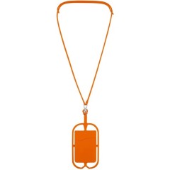 Logo Silicone Lanyards with Phone Holder and Wallet