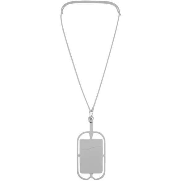 Logo Silicone Lanyards with Phone Holder and Wallet