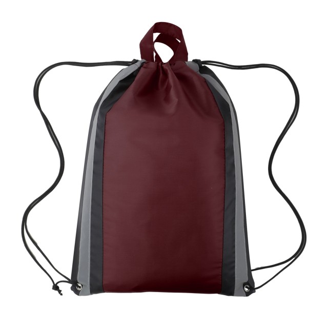 Reflective Safety Drawstring Backpack