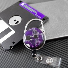 Recycled Circuit Board Retractable Badge Holder
