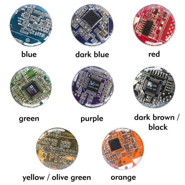 Recycled Circuit Board Retractable Badge Holder