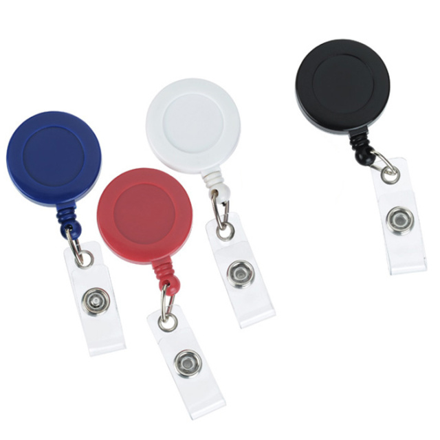 Zion Domed Retractable Badge Holder with Slip Clip