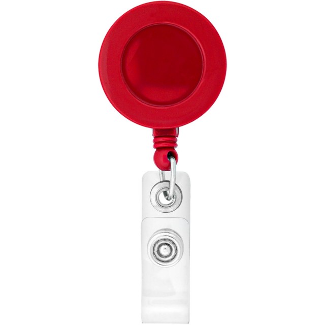 Zion Domed Retractable Badge Holder with Slip Clip