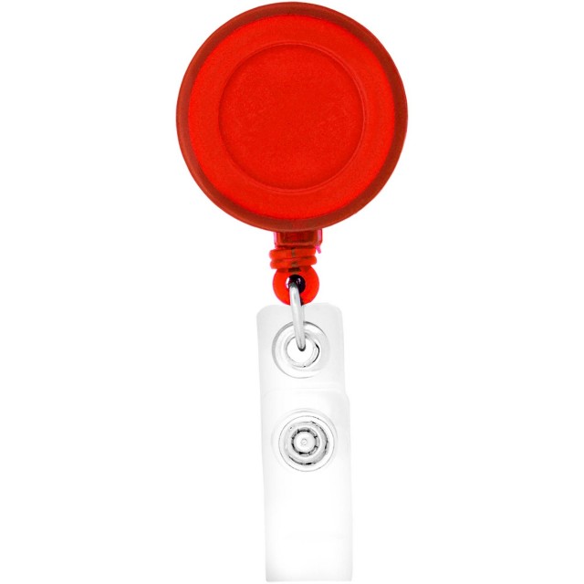 Zion Domed Retractable Badge Holder with Slip Clip