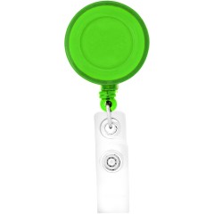 Zion Domed Retractable Badge Holder with Slip Clip