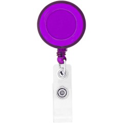 Zion Domed Retractable Badge Holder with Slip Clip