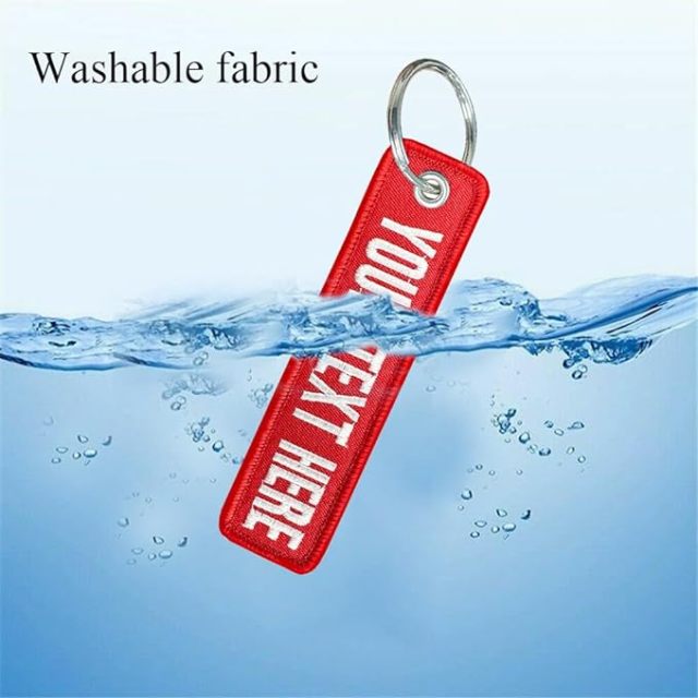 Two Sided Embroidered Key Ring 5"