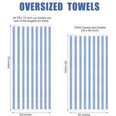 Luxury Cabana Stripe Pool Towels-35"x 70"