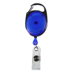 Clip-On Retractable Badge Holder - Translucent - Full Color