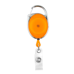 Clip-On Retractable Badge Holder - Translucent - Full Color
