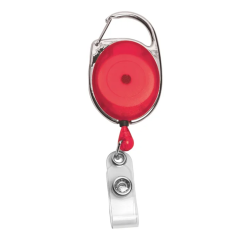 Clip-On Retractable Badge Holder - Translucent - Full Color