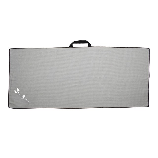 17" X 40" Waffle Caddy Golf Towel W/ Black Loop