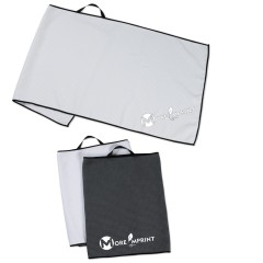 17" X 40" Waffle Caddy Golf Towel W/ Black Loop