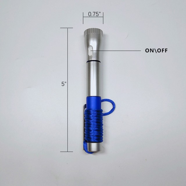 Flashlight with Pen and Lanyard